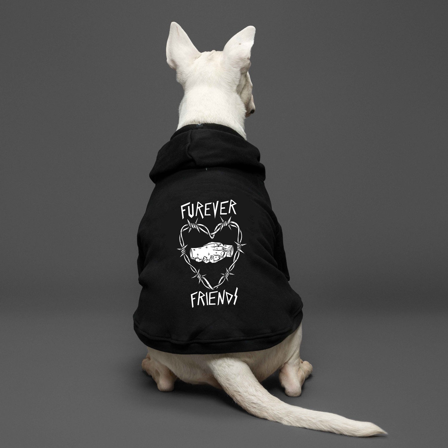 cool dog hoodie for rescue dog, furever friends dog hoodie gift for dog lovers