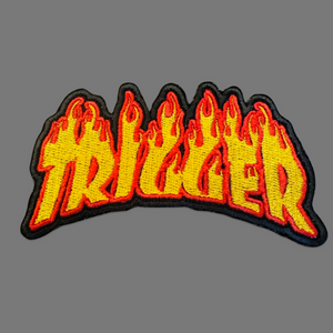 Skater dog patch, thrasher magazine personalised patch for skaters