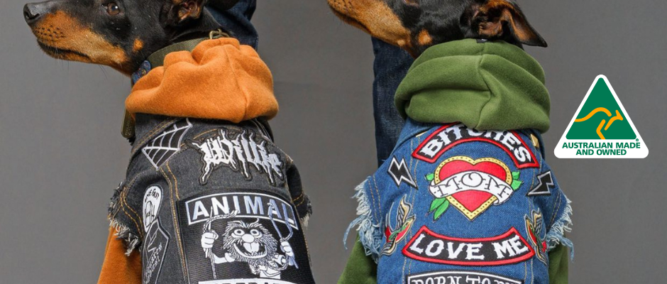 Personalised and custom embroidered patches made in Australia by Pethaus