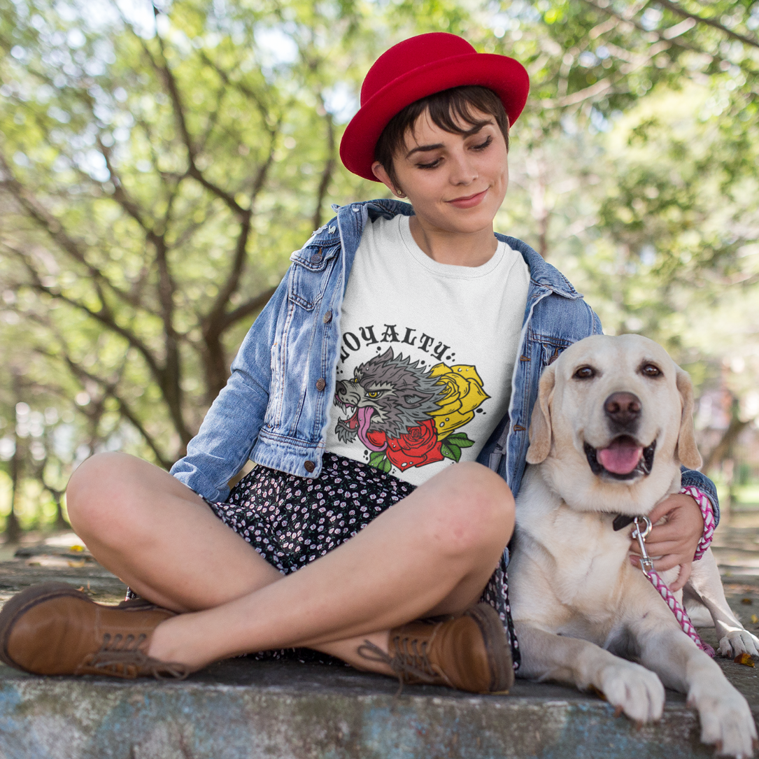 loyalty dog tee for dog lovers, dog lovers gift for women