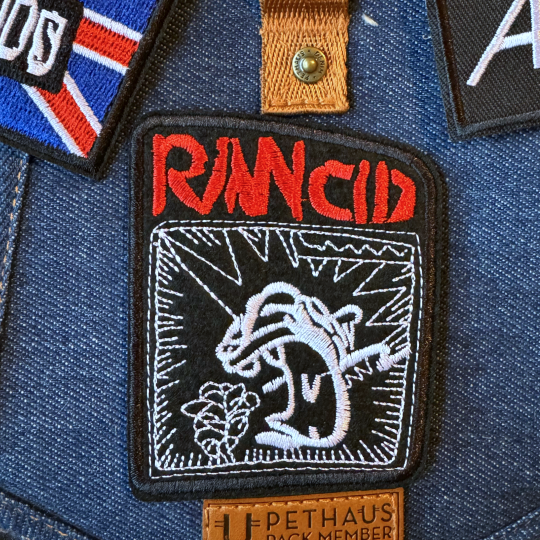 Rancid punk band patch, ska punk band patch