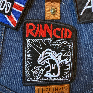 Rancid punk band patch, ska punk band patch