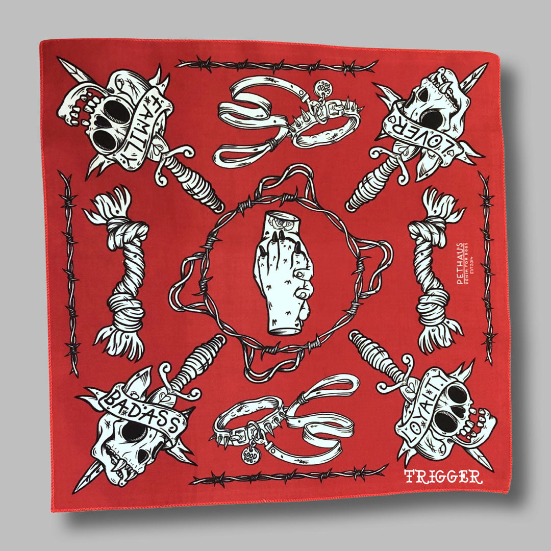 Red bandana for dogs