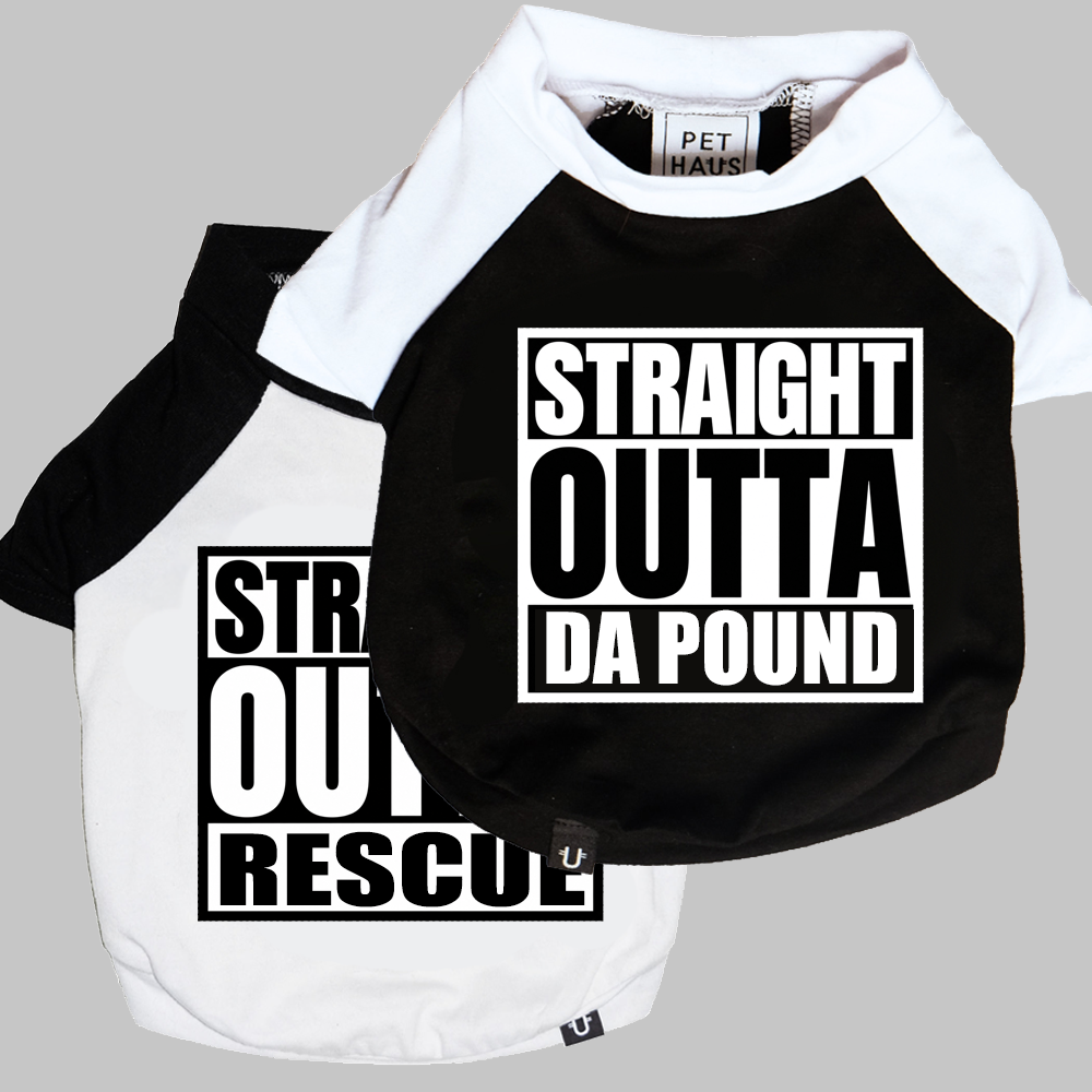 Personalised Dog Tees - Straight Outta?