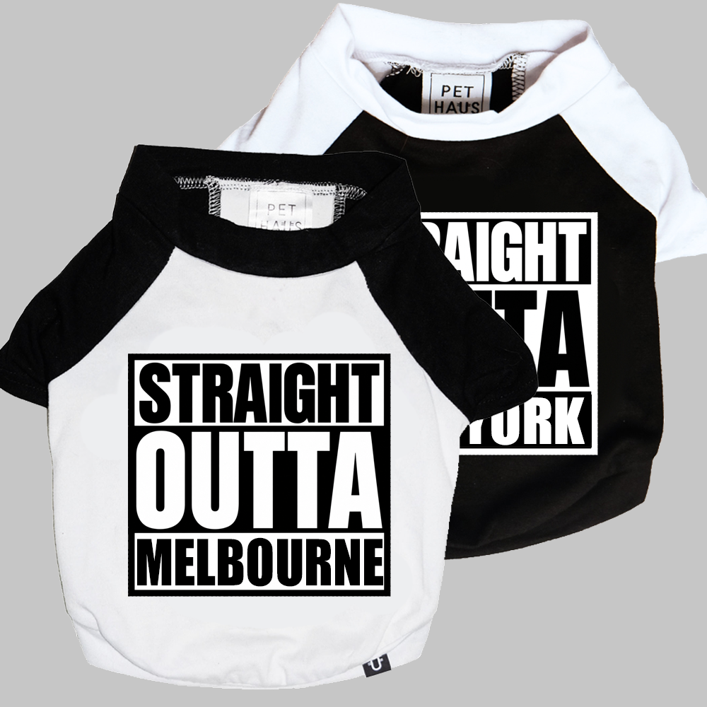 Personalised Dog Tees - Straight Outta?