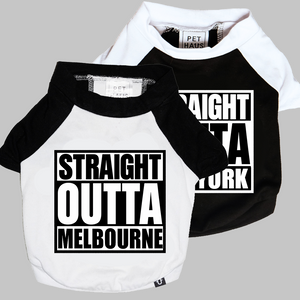 Personalised Dog Tees - Straight Outta?