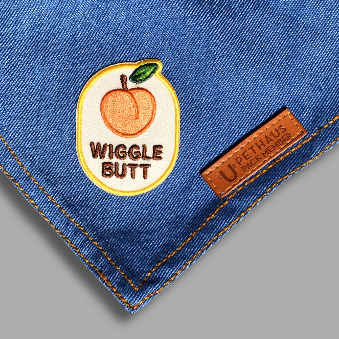 wiggle butt patch, scouts honour patch, dog bandana patch, dog patch, Pethaus.