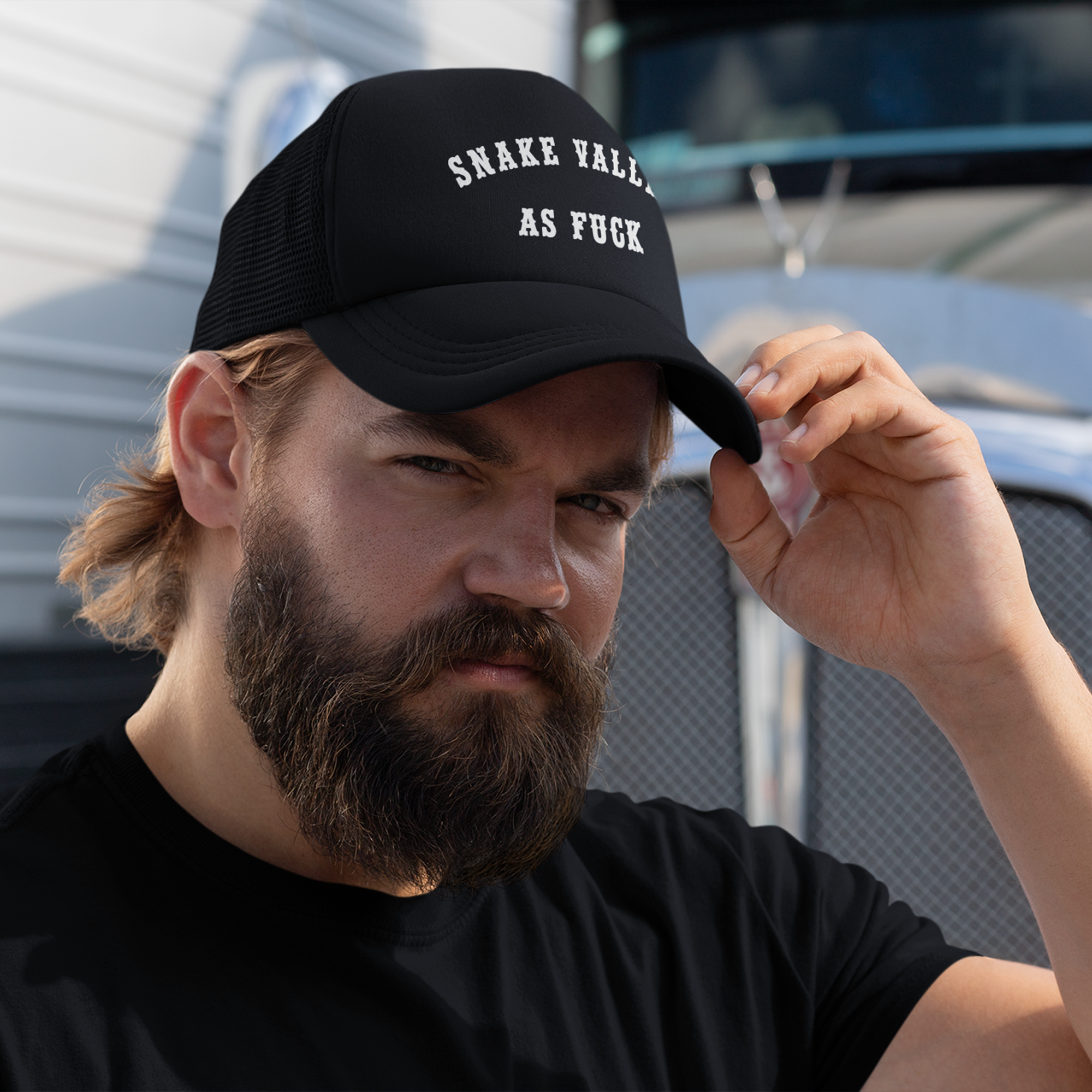 snake valley trucker cap black , royal hotel snake valley victoria australia, gift for snake valley lovers