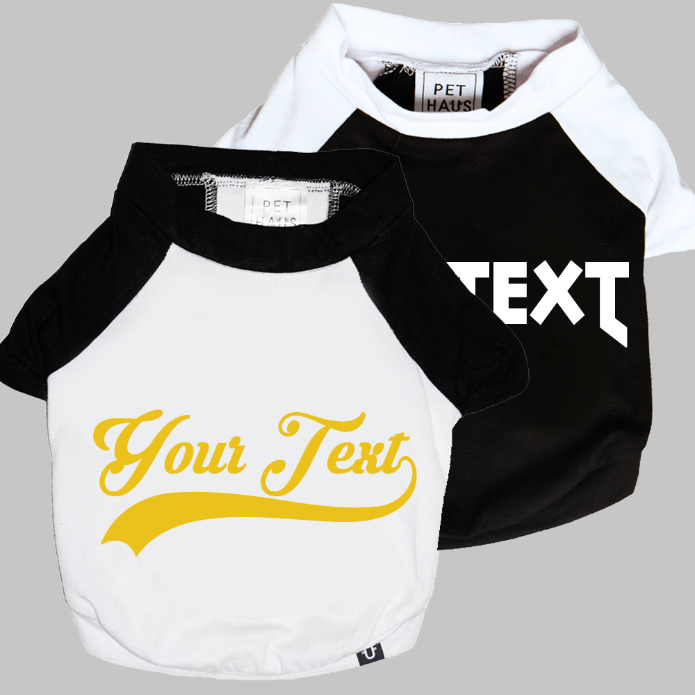 Custom Raglan Dog Tee