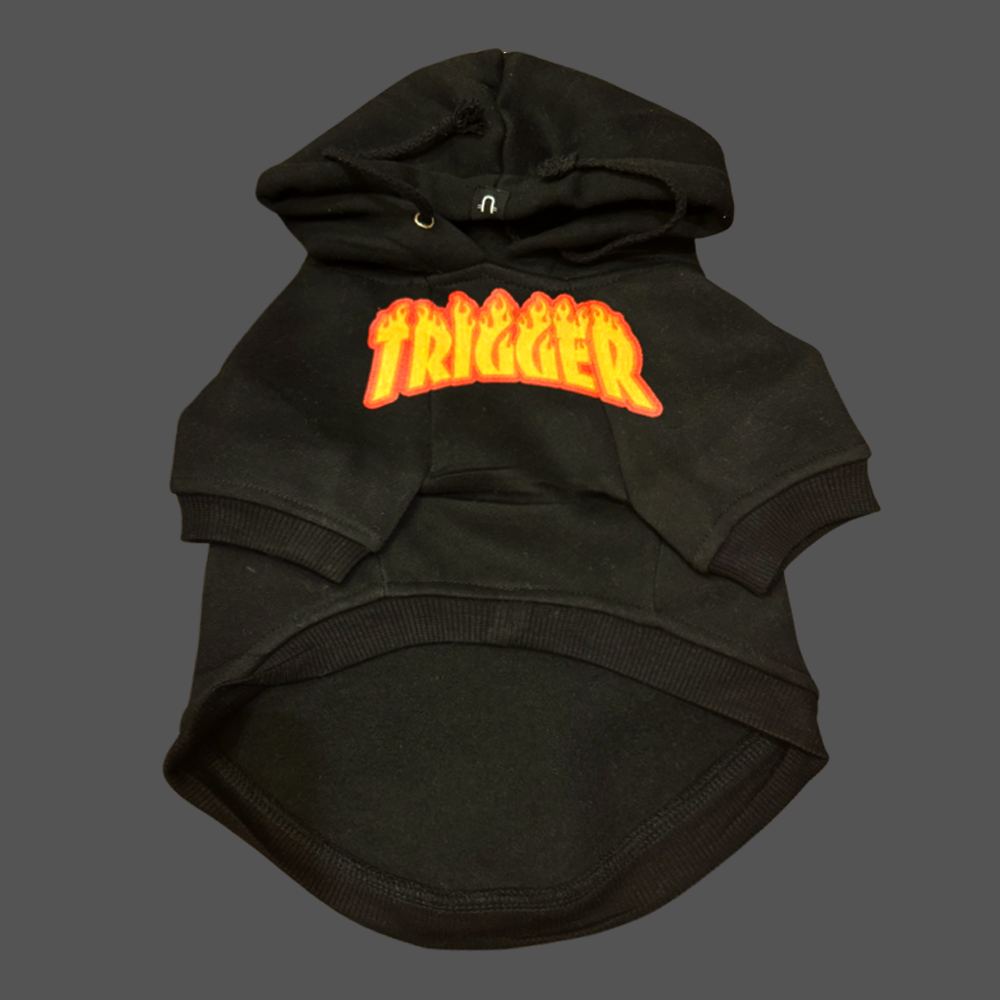 Personalised Thrasher Font Dog Hoodie