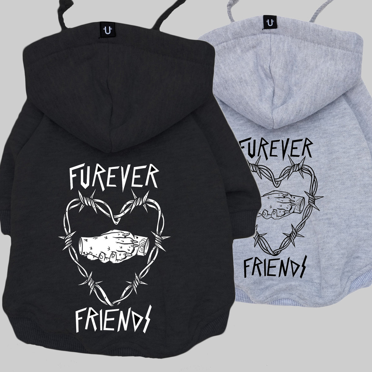 cool dog hoodie for rescue dog, furever friends dog hoodie gift for dog lovers