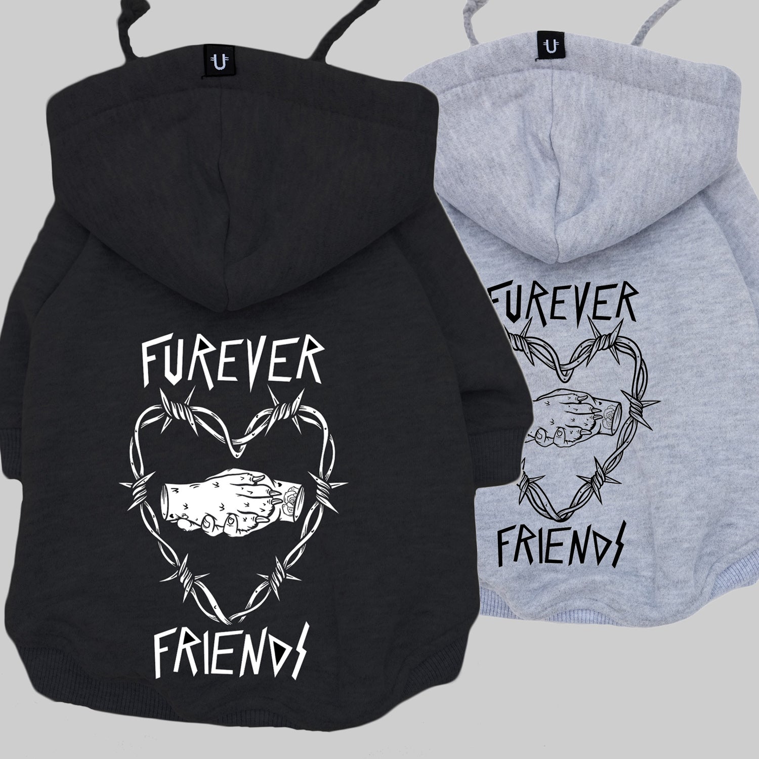 cool dog hoodie for rescue dog, furever friends dog hoodie gift for dog lovers