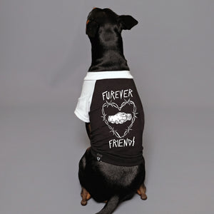 cool dog tee, furever friends dog tee for dog lovers. rescue dog tee