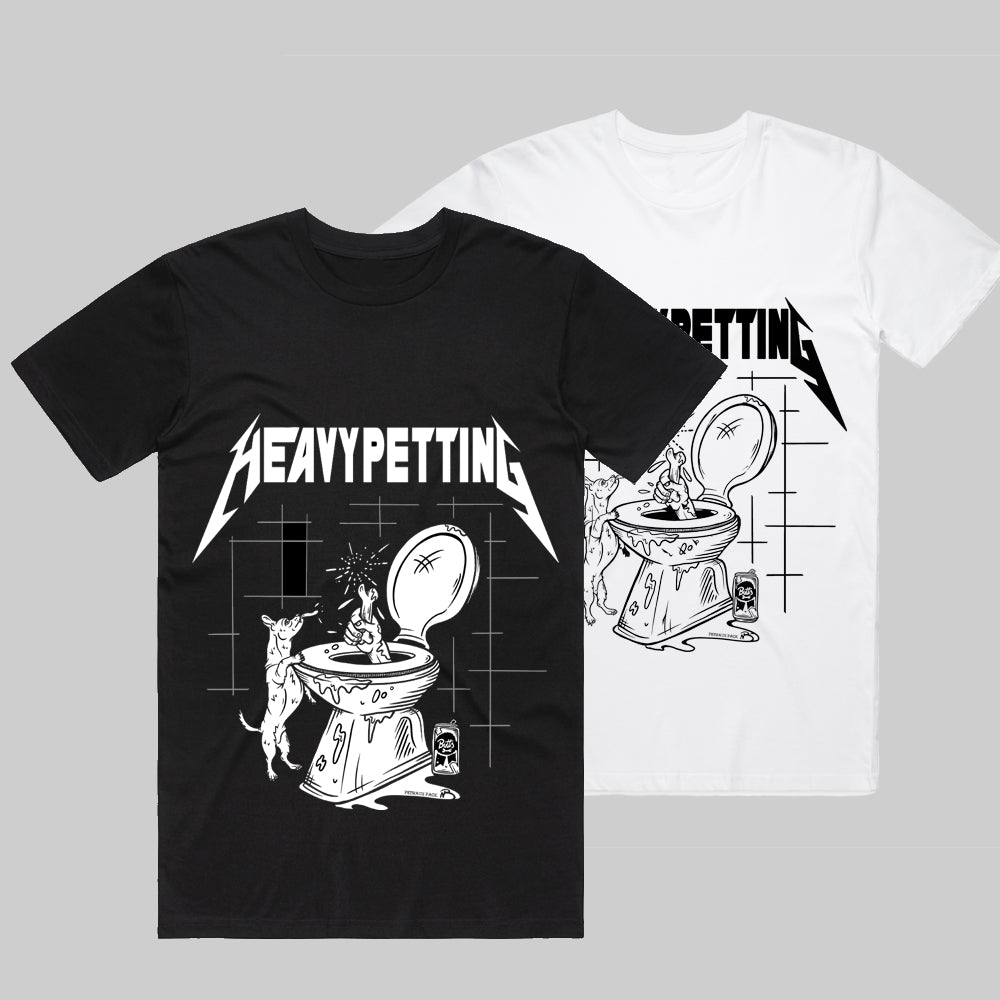 dog lovers tee in black and white, by Natty b and Pethaus