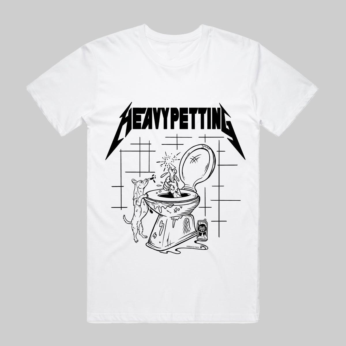 dog lovers tee in black and white, by Natty b and Pethaus