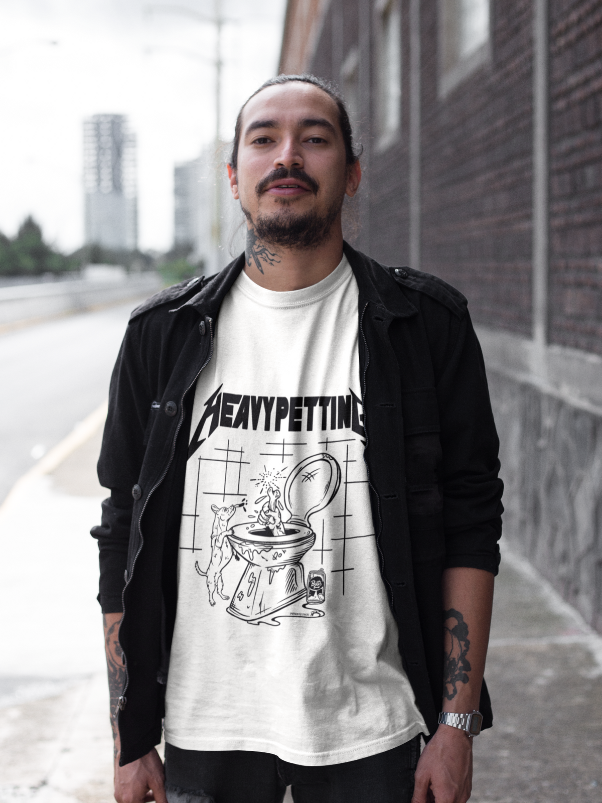 heavy metal dog lovers tee by Pethaus - heavy petting dog tee