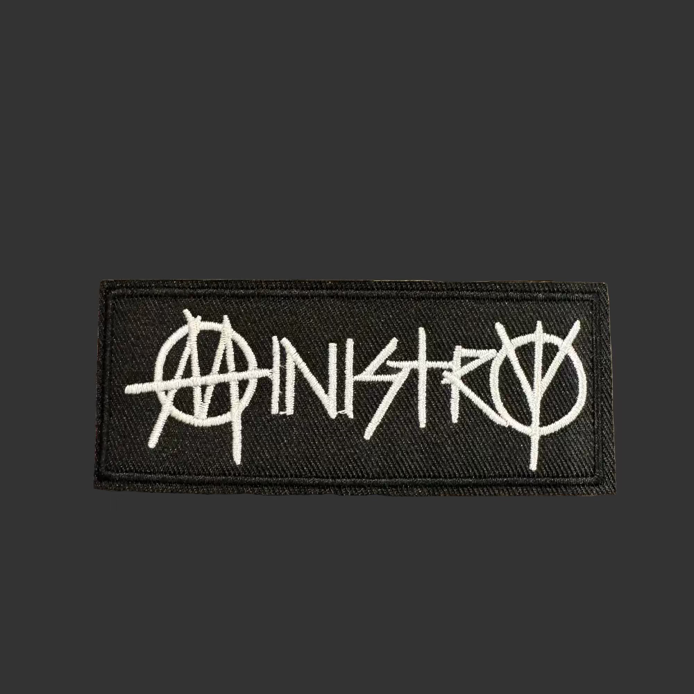 Industrial metal embroidered patch 'Ministry'