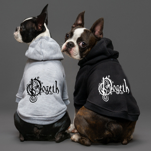 Opeth dog hoodie for metal dogs large and small dog breeds, thick warm fleece made in Australia