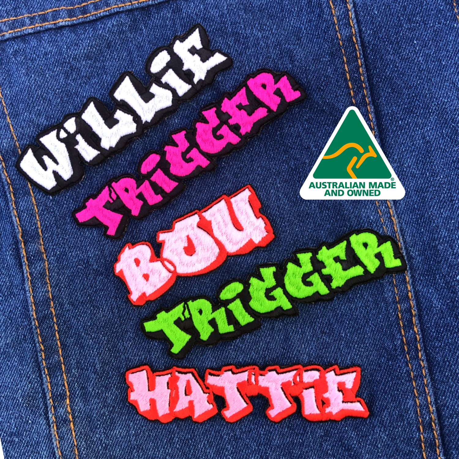 Grafitti custom embroidered patch