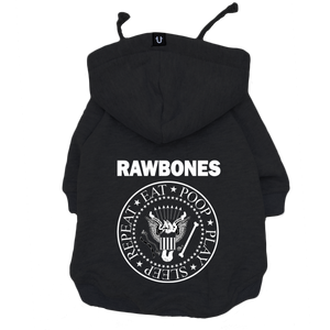 black rock dog hoodie the ramones, made in Australia by Pethaus