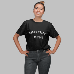 snake valley as fuck tee black australia