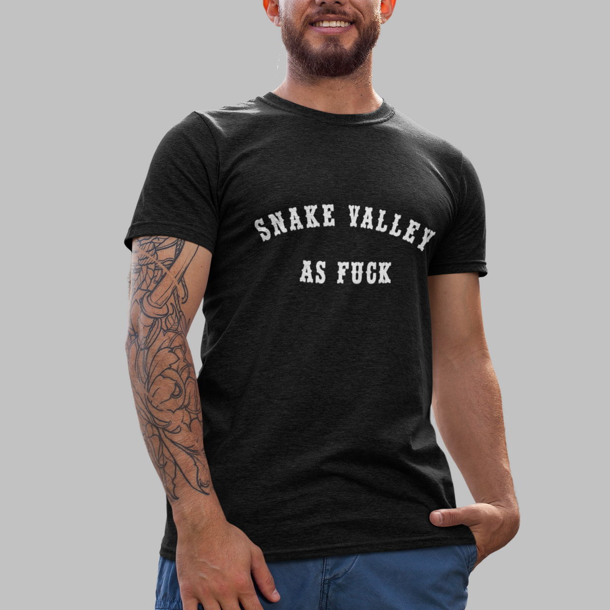 black snake valley tee for tourists and locals