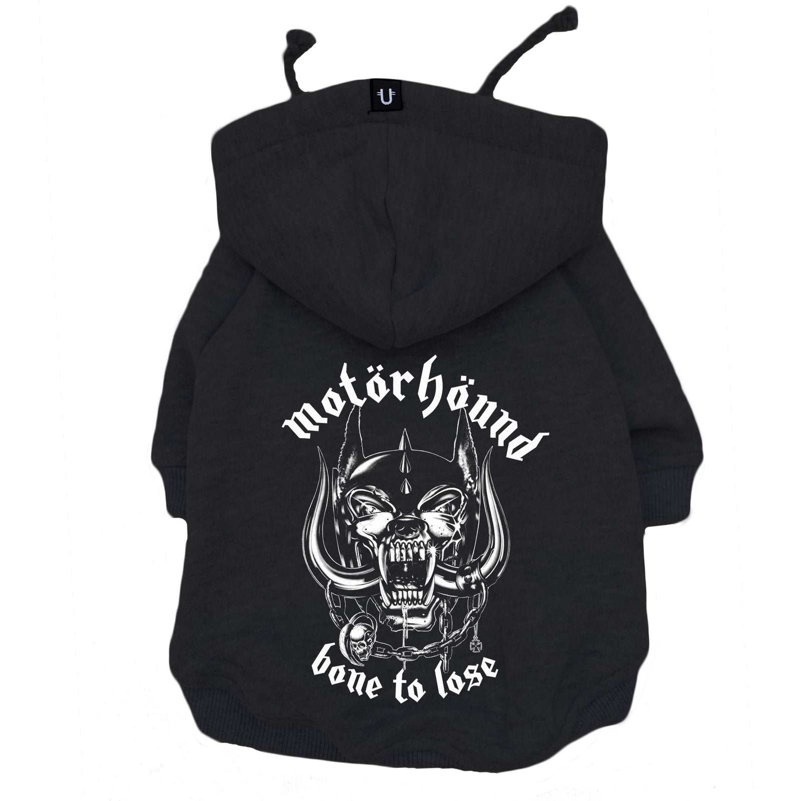 Motorhound dog hoodie, heavy metal dog hoodie, dog coat Australia, Rock dog clothing