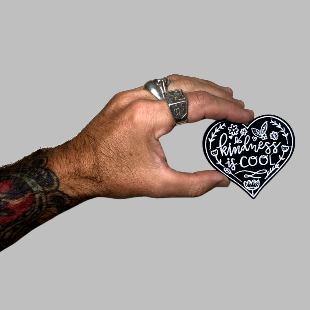 Kindness is cool patch, heart patch