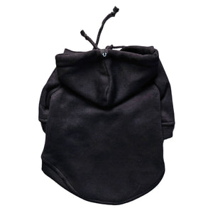 Black dog hoodie by Pethaus Australia.  Fits large and small dogs