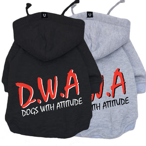 Dog hoodie, rock dog clothing , N.W.A, Dogs with attitude dog hoodie, dog coat by Pethaus Australia