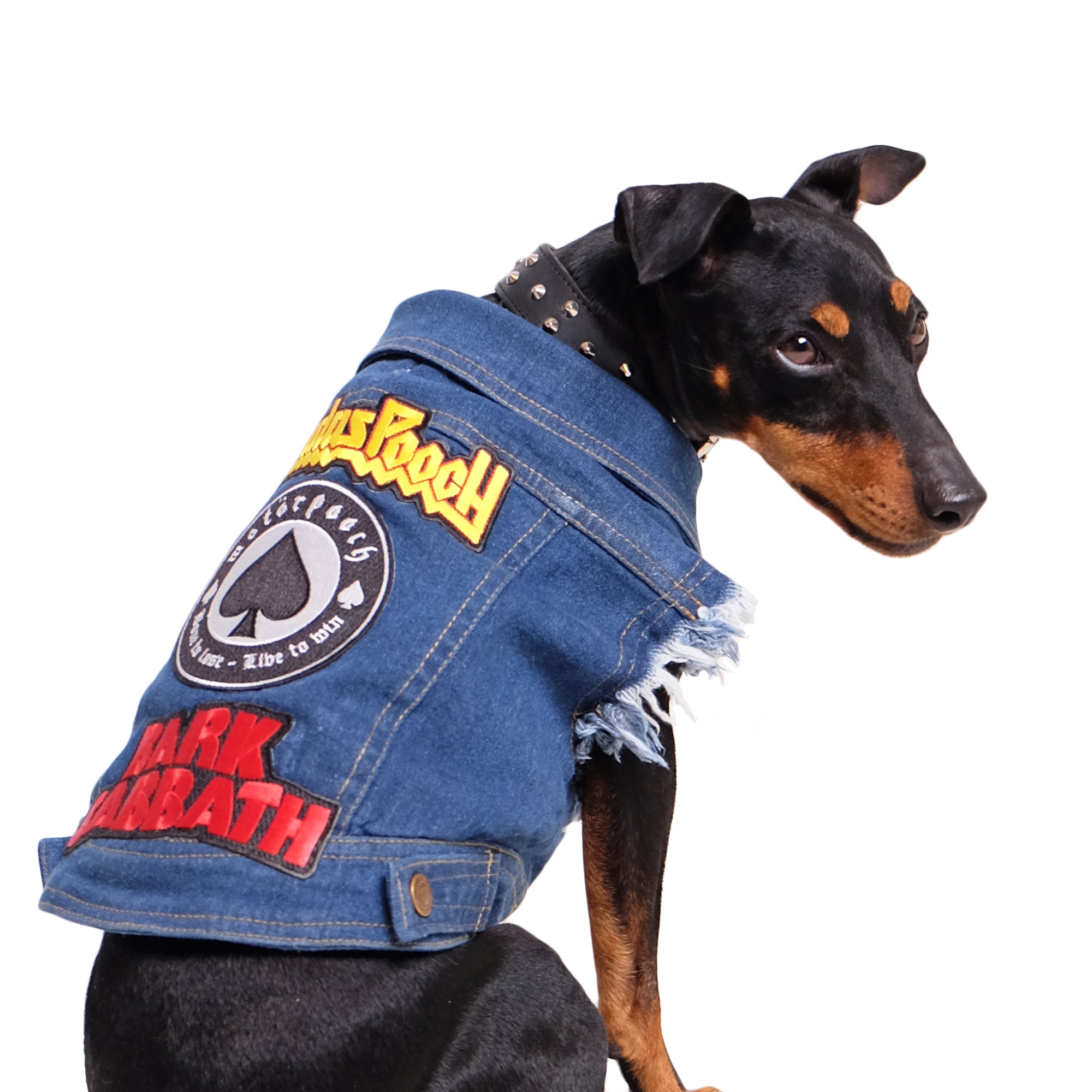 Dog clearance jean vest