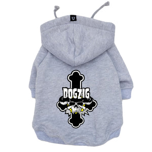 Dog hoodie, band hoodie for dog, danzig dog hoodie, grey dog hoodie,dogzig dog hoodie, dog coat Australia