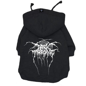 Barkthrone dog hoodie, darkthrone dog hoodie, black metal dog hoodie, dog coat Australia