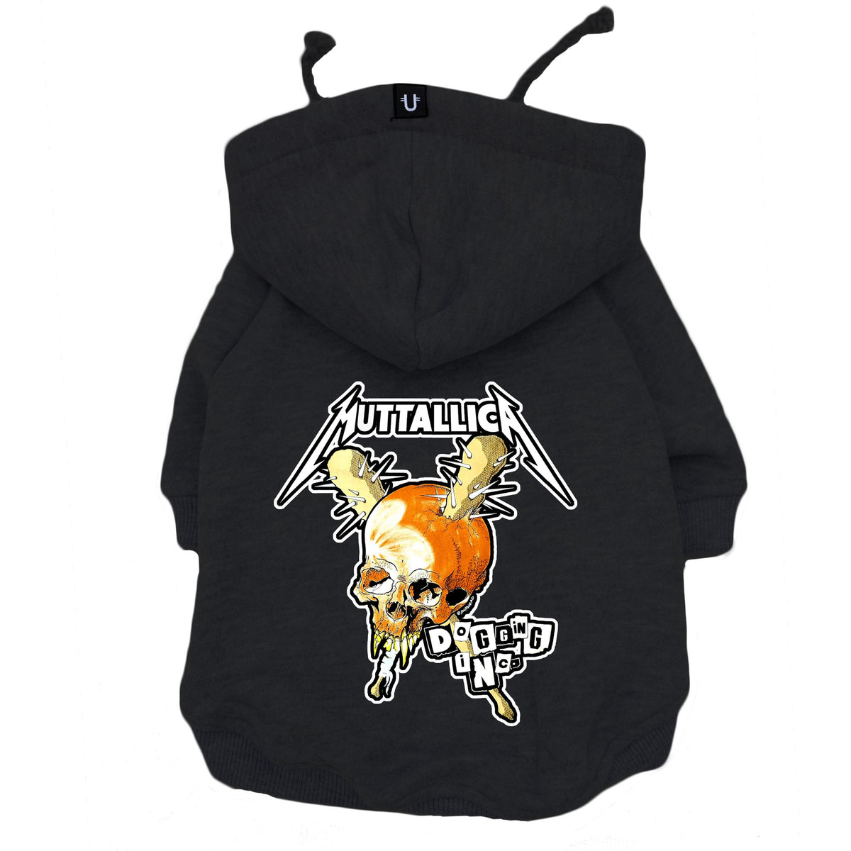 Dog hoodie for rock dogs, heavy metal dog hoodie, band hoodie for dogs, dog coat australia