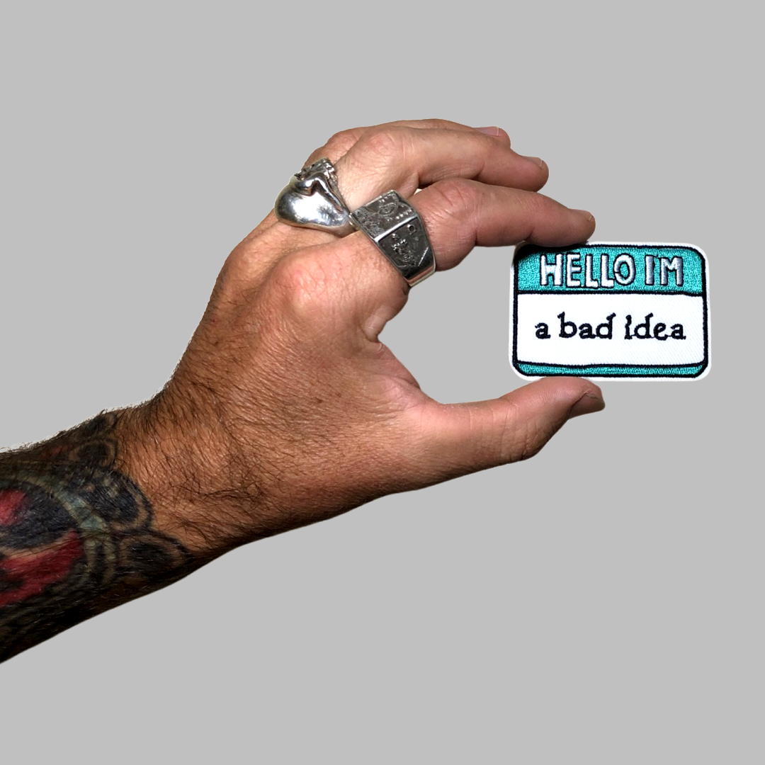 Hello I'm a bad idea embroidered patch , cute patch for dogs