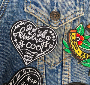 Kindness is cool patch, heart patch