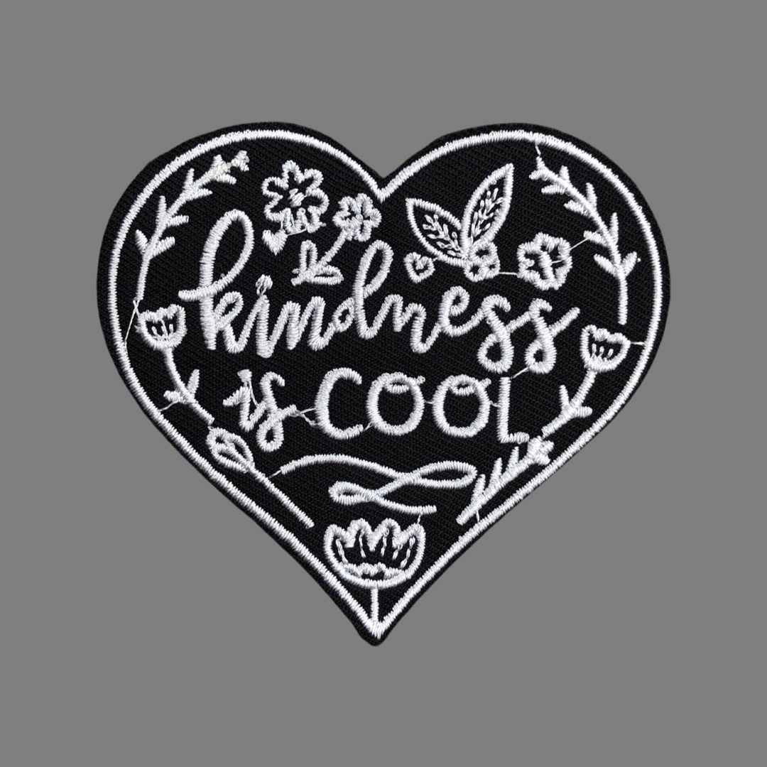 Kindness is cool patch, heart patch