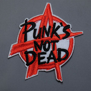 Punks not dead patch, punk patch, anarchy patch, dog patch