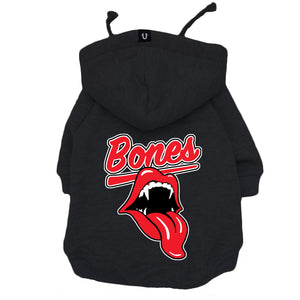 Rolling stones dog hoodie, bones dog hoodie, Band dog hoodie, Pethaus