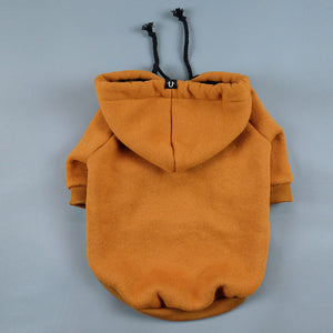 Tan dog hoodie by Pethaus Australia fits large and small dogs