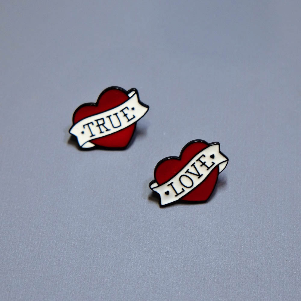true love enamel pins, dog gift, 
