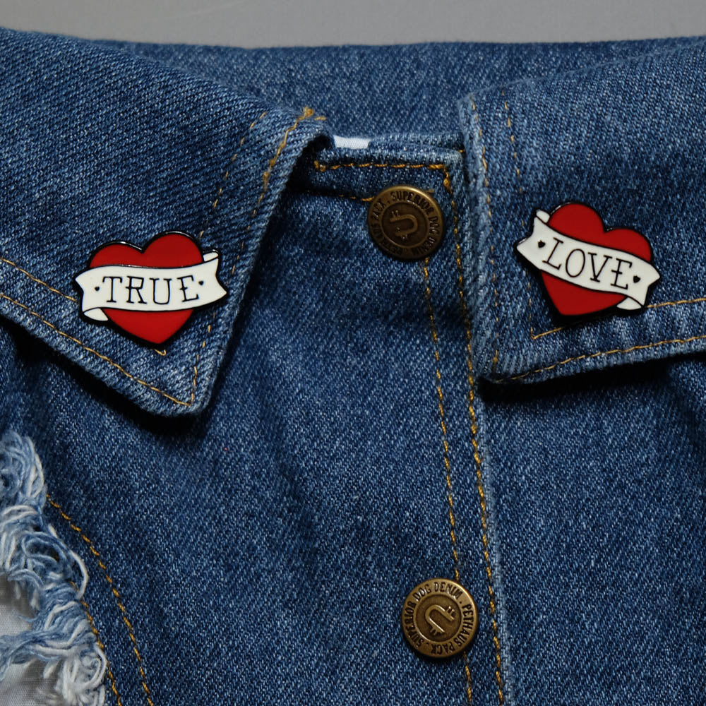 true love enamel pins, dog gift, 