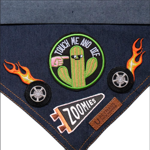 Zoomies dog patch by Scouts honour. Merit badge for dogs, dog bandana with patches