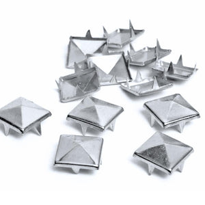 silver  pyramid studs, silver studs, studs, dog denim