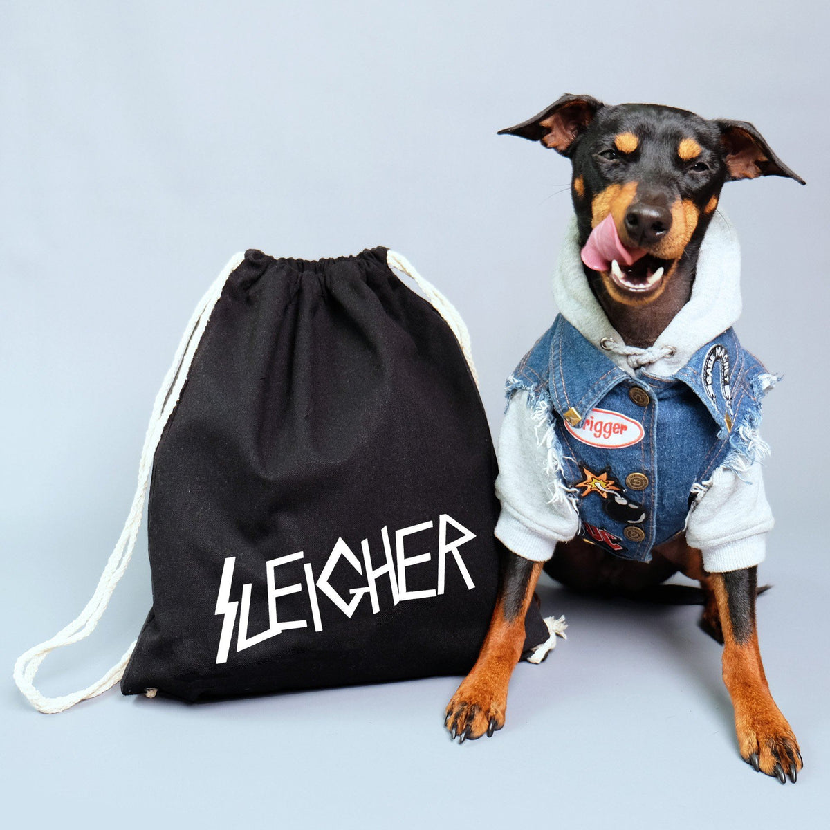 Christmas sack, christmas sack for dog, backpack, Personalized Christmas sack, Heavy Metal Christmas