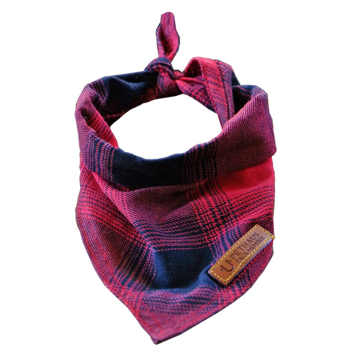 red check dog bandana, Pethaus, plaid dog bandana, flannel dog bandana, australia dog bandana,cool dog bandana