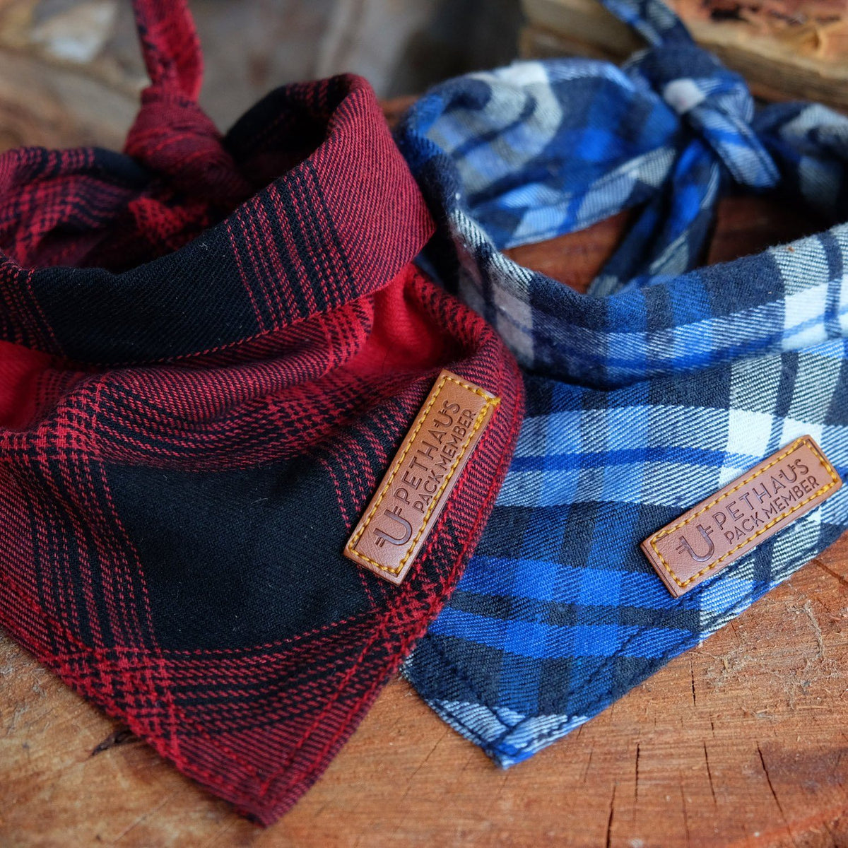 Flannel dog bandana, plaid dog bandana, check dog bandana, country dog bandana