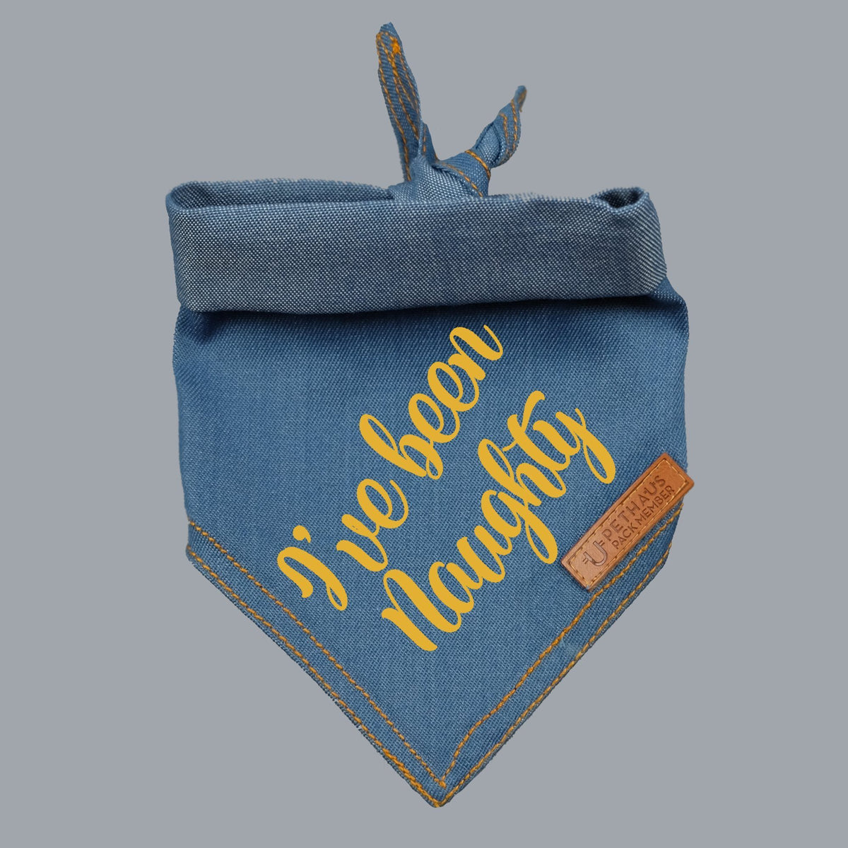 Christmas dog bandana, dog gift, I've been naughty dog bandana, pethaus, cool dog gift, 