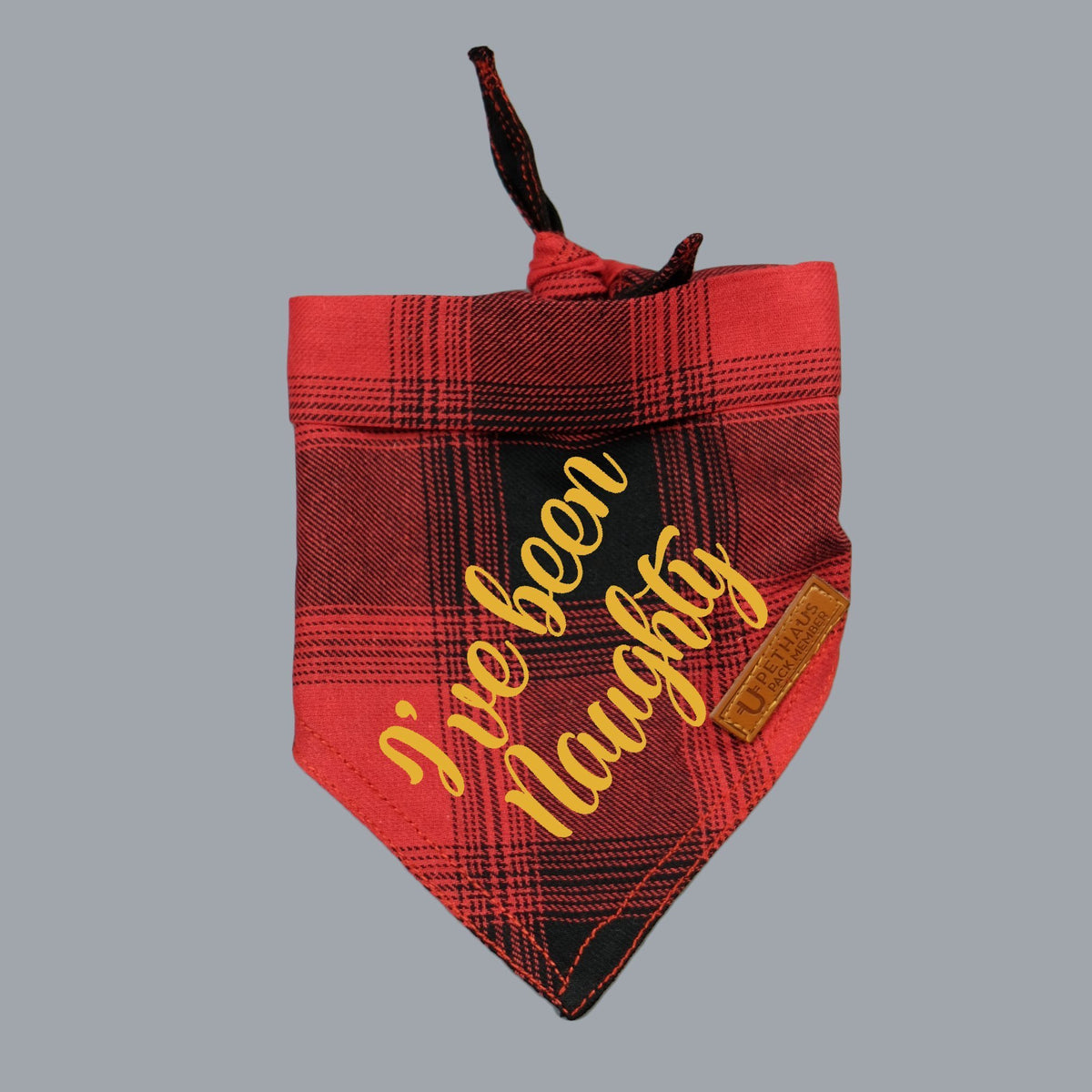 Christmas dog bandana, dog gift, I've been naughty dog bandana, pethaus, cool dog gift, 