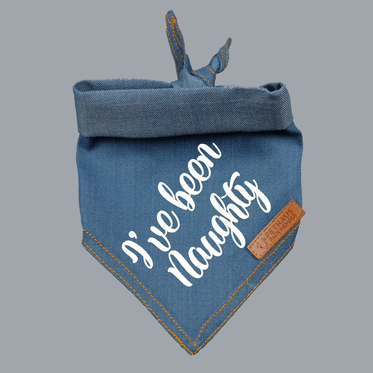 Christmas dog bandana, dog gift, I've been naughty dog bandana, pethaus, cool dog gift, 